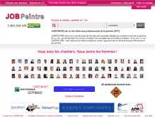 Tablet Screenshot of jobpeintre.com